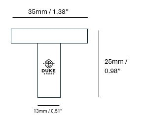 Cupboard Pull Matte Black 1.38" / 35mm