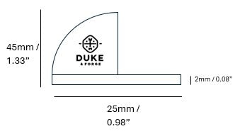 Dome Door Stop Brushed Brass