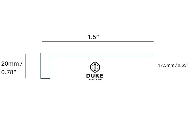 Cupboard Pull Half Moon Matte Black