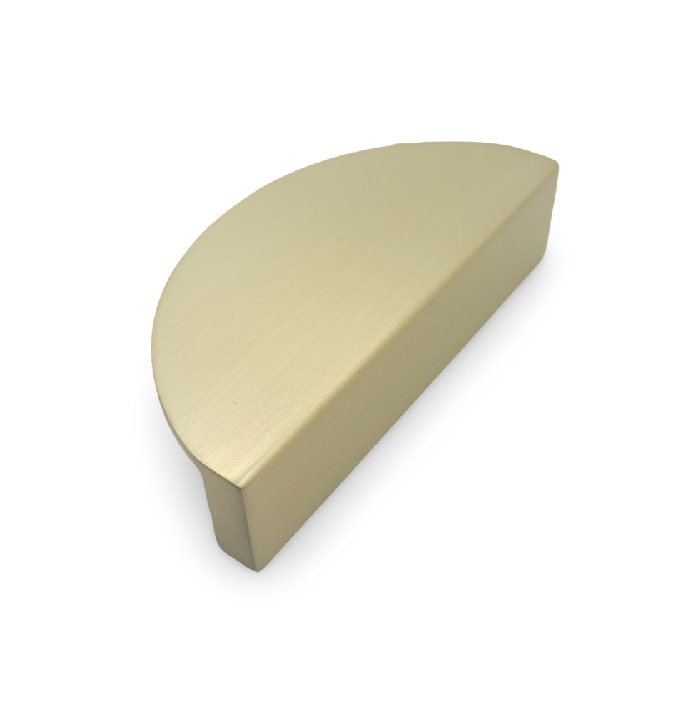 Cupboard Pull Half Moon Brushed Brass