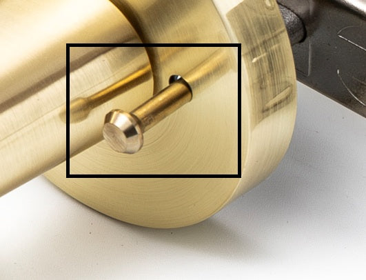 Privacy Pin Brushed Brass