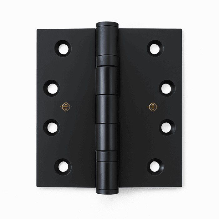 Door Hinge 4 x 4 inch Matte Black