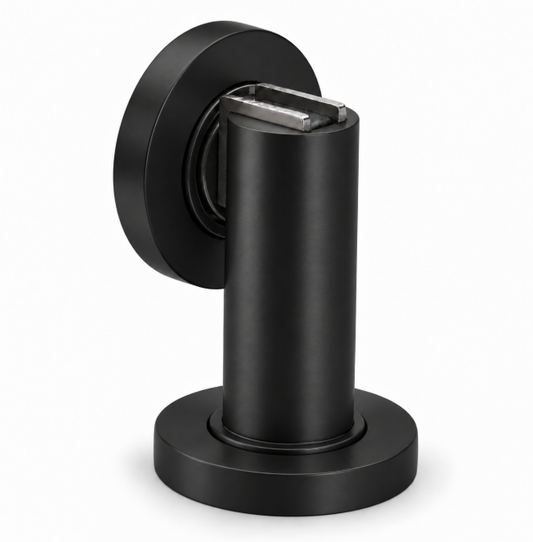 Magnetic Door Stop Matte Black- Floor or Wall Mount