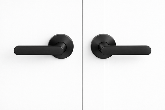 Matte Black Dummy Door Lever - IronClad Series