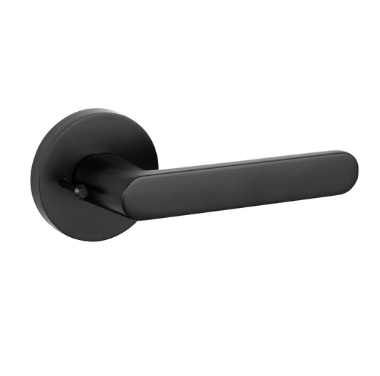 Matte Black Privacy Door Lever - IronClad Series