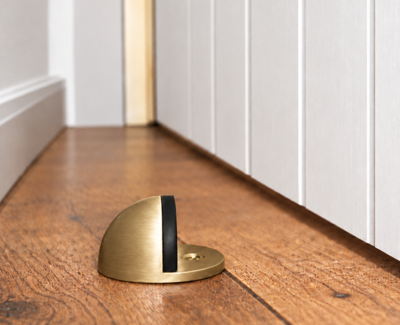 Dome Door Stop Brushed Brass