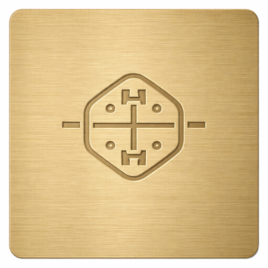 Sample Swatch Brushed Brass